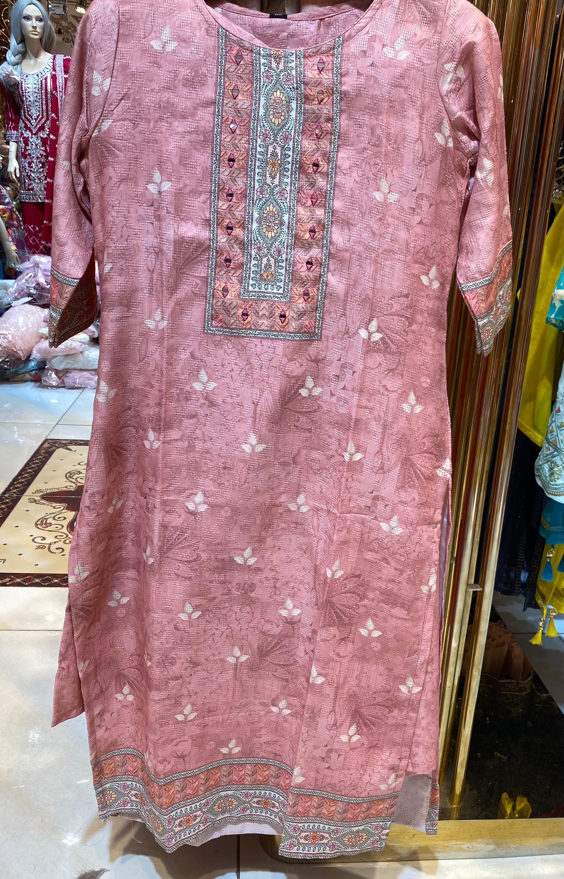 Indian Boutique Cotton Threepiece