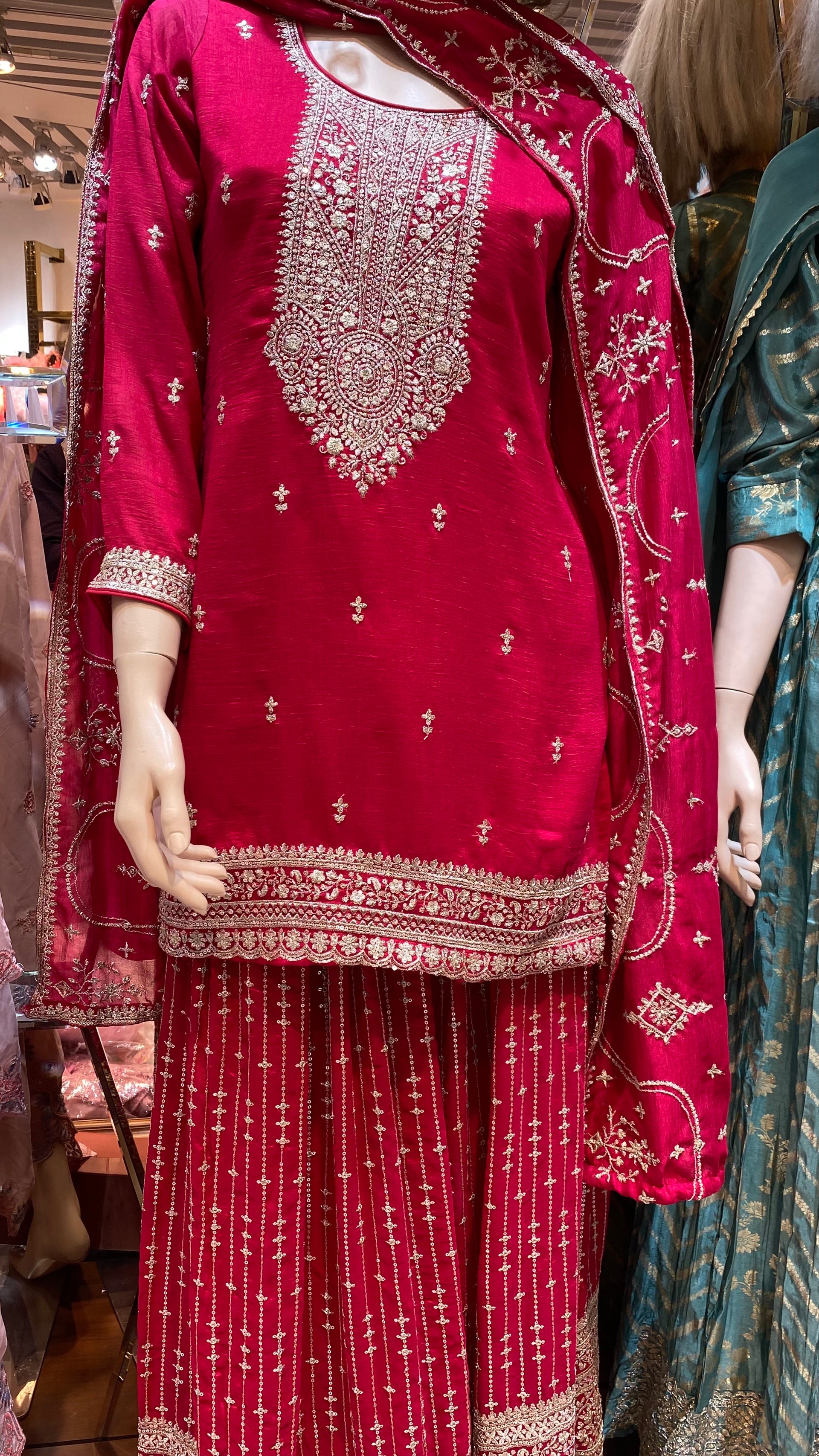 Sharara Style Party Threepiece