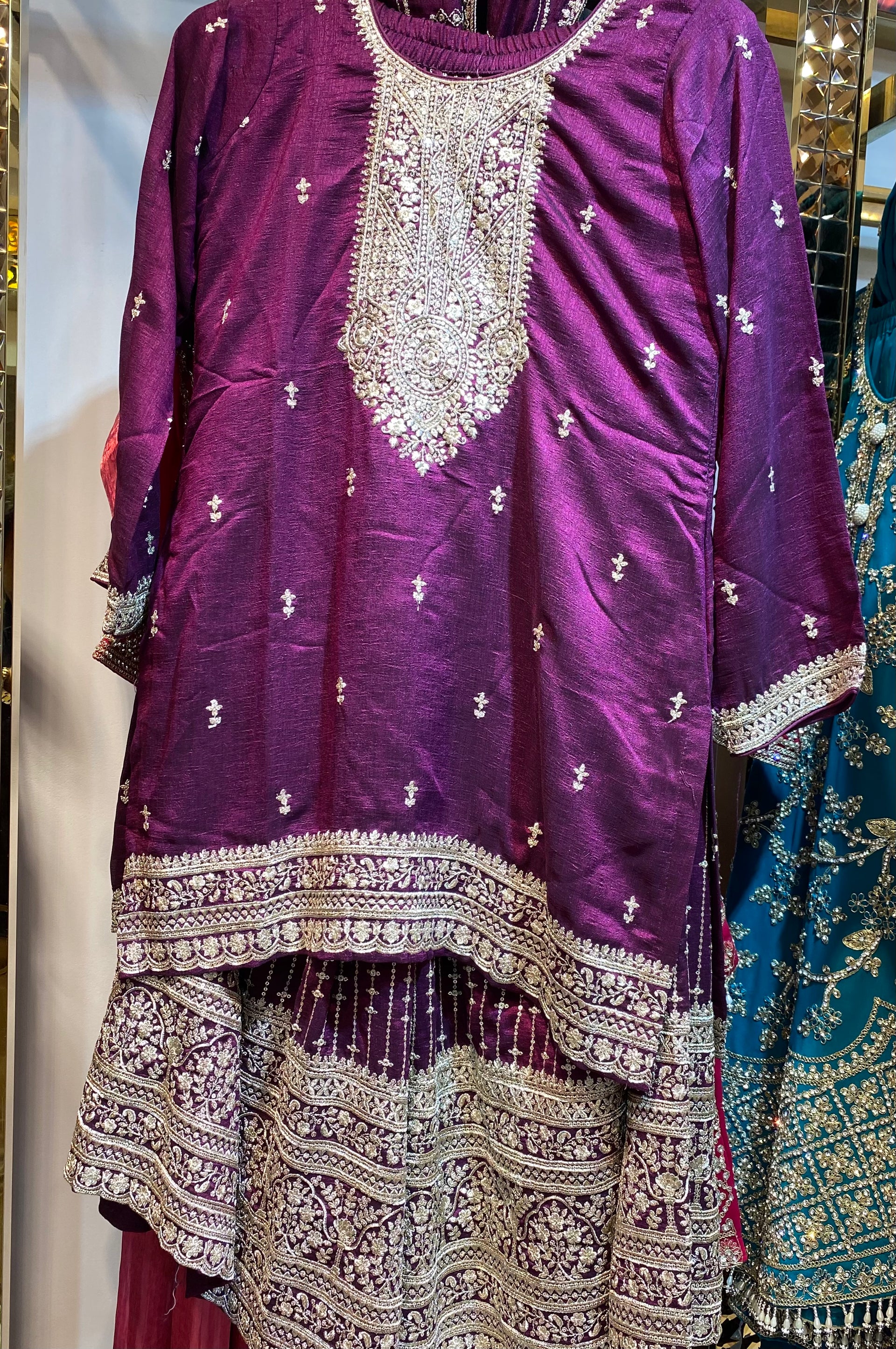 Sharara Style Party Threepiece