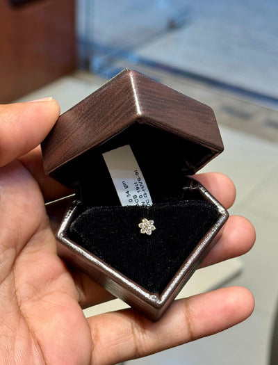 Original Diamond Nosepin with Pure Gold