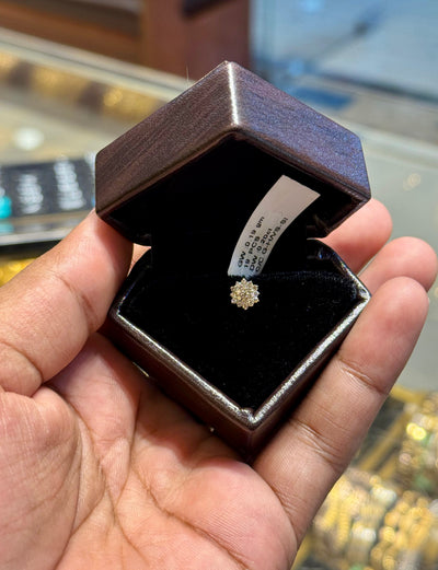 Original Diamond Nosepin with Pure Gold