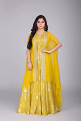 Plazzo Sharara with Cape Dupatta