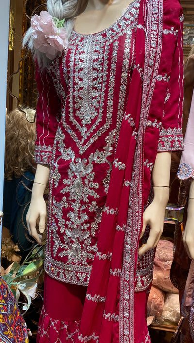 Gorgeous Sharara Threepiece Suite