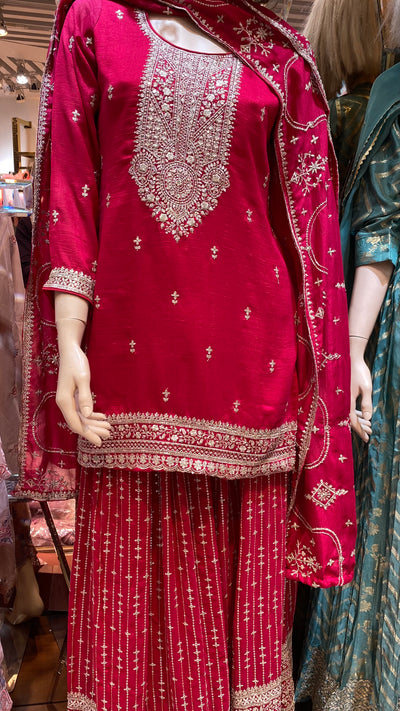 Sharara Style Party Threepiece