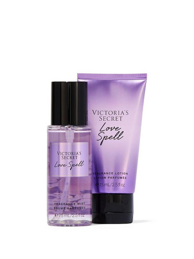 Victoria's Secret Love Spell Mini Fragrance Duo Gift Set, Notes of Cherry Blossom and Fresh Peach