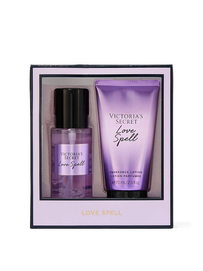 Victoria's Secret Love Spell Mini Fragrance Duo Gift Set, Notes of Cherry Blossom and Fresh Peach