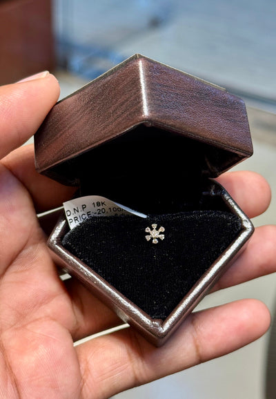 Original Diamond Nosepin with Pure Gold